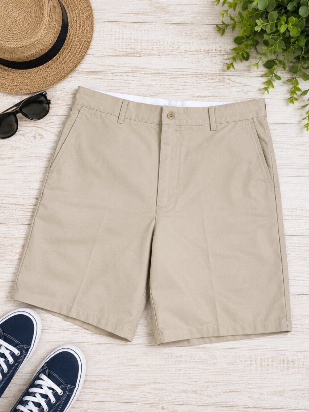 Red Kap Men's Size 38 Khaki Work Uniform Chino Shorts